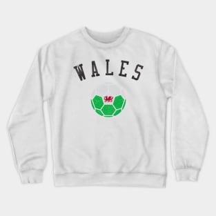 Wales Soccer Team Heritage Flag Crewneck Sweatshirt